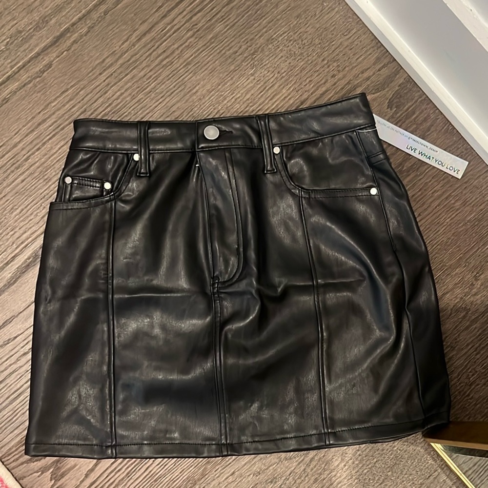 Faux leather skirt - new with tags